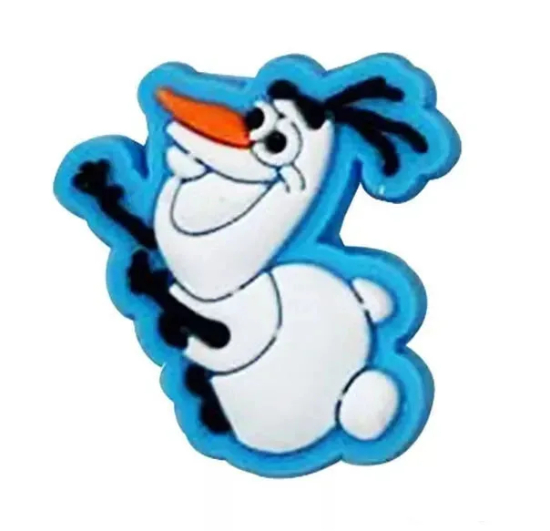 4 Pcs Disney Frozen Shoe Charms For Croc Bracelet Shoe, 2 Anna & 2 Olaf