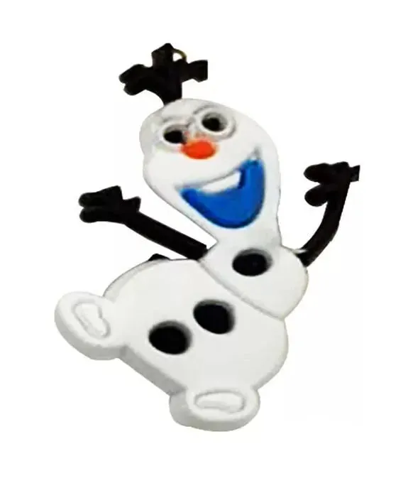 4 Pcs Disney Frozen Shoe Charms For Croc Bracelet Shoe, 2 Anna & 2 Olaf