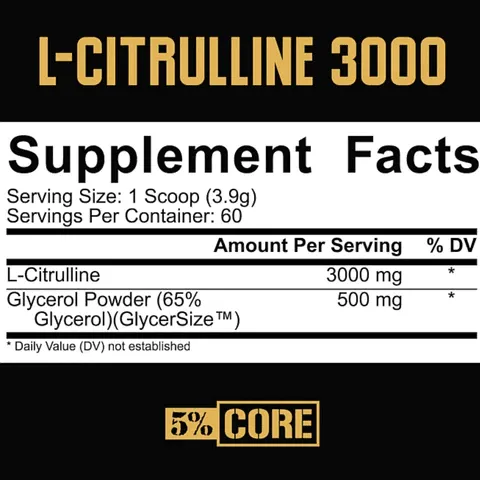 5% Nutrition Core L-Citrulline 3000