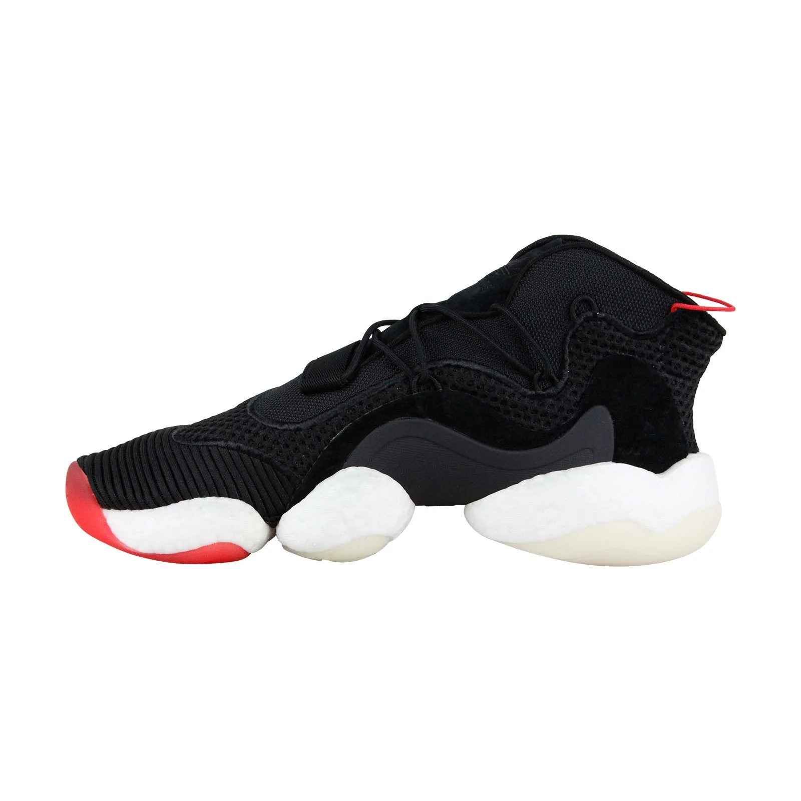 Adidas Crazy Byw B37480 Mens Black Canvas Lace Up Athletic Basketball Shoes