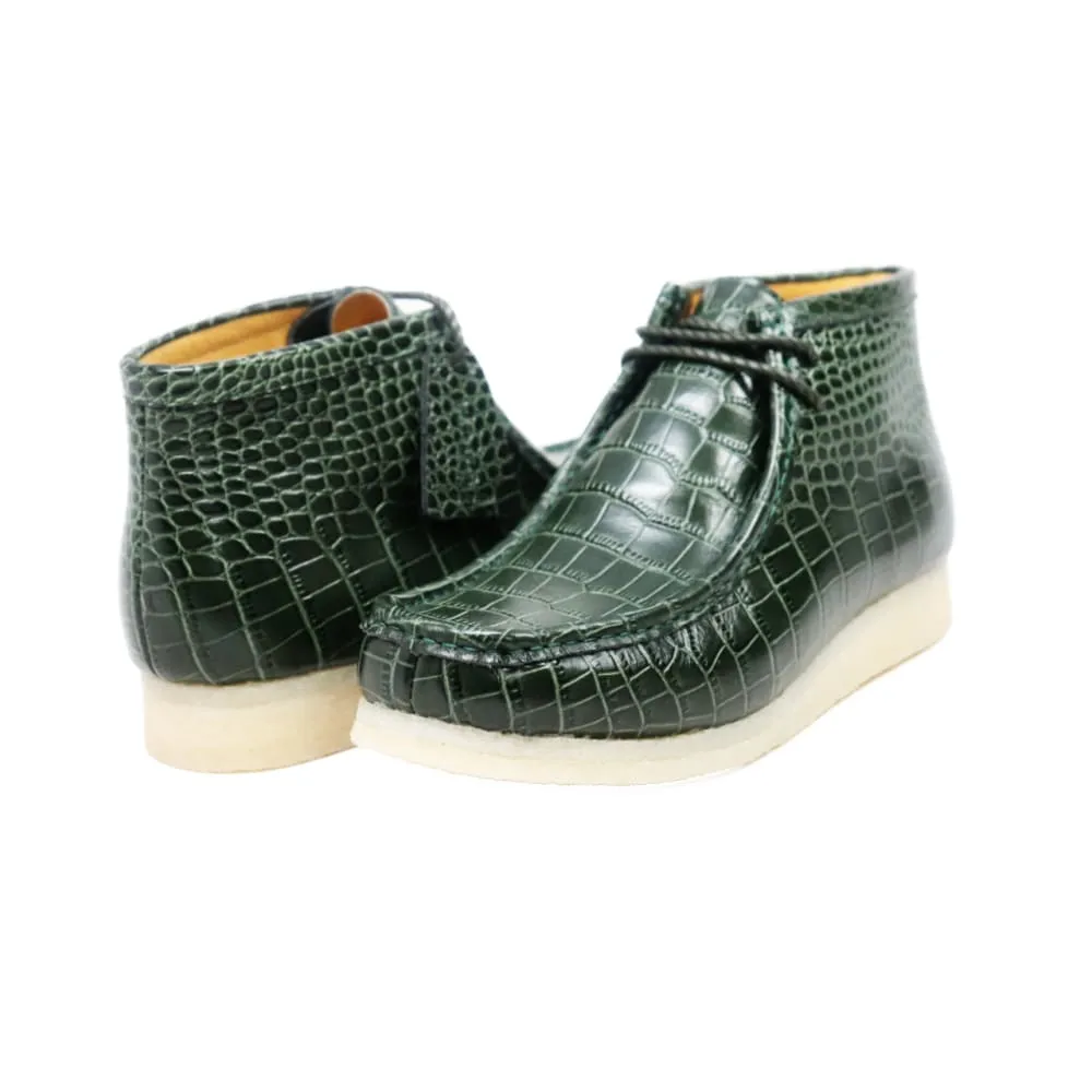 British Walkers Gators Wallabee Boots Men's Alligator Leather