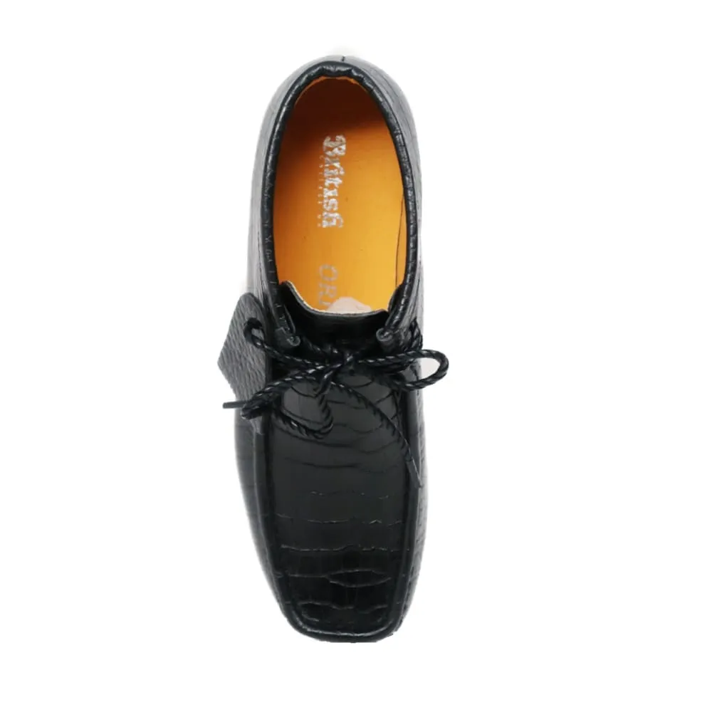 British Walkers Gators Wallabee Boots Men's Alligator Leather