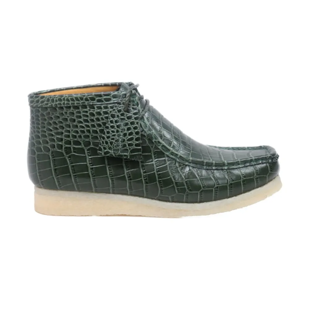 British Walkers Gators Wallabee Boots Men's Alligator Leather