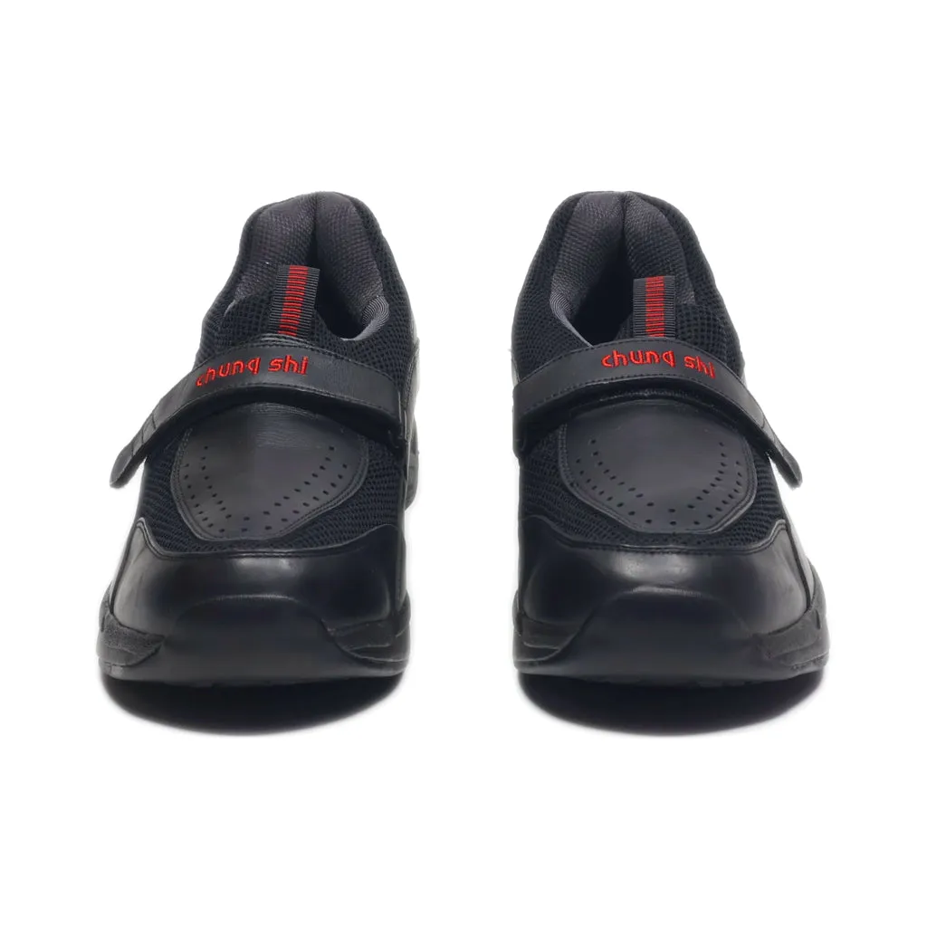 Chung Shi None Casual Lace Ups Leather Black Colour For Men