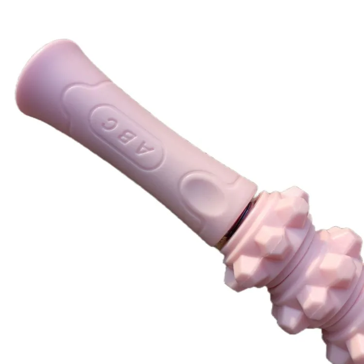 Dual-Purpose Spring Arm Force Massage Stick Muscle Relaxation Roller(Light Blue)