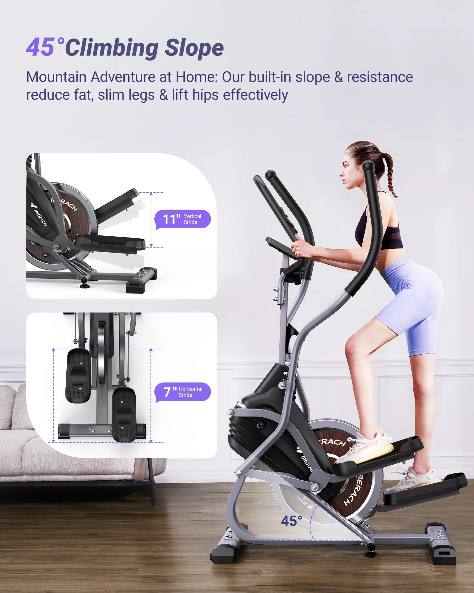 E17 Cardio Climber Stepping Elliptical Machine