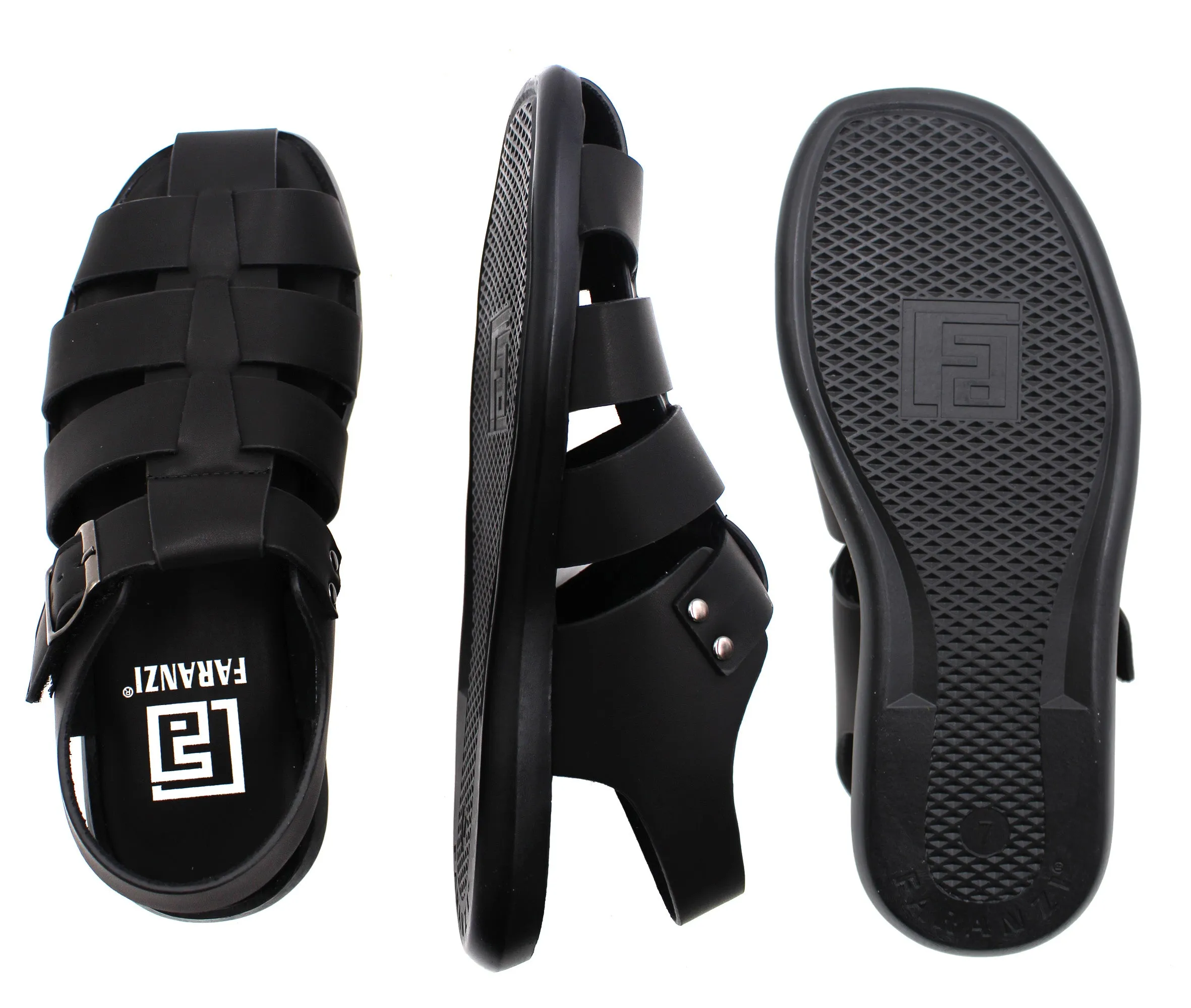 FARANZI,FISHERMAN-CASUAL-SHOES-FR421408-BLACK