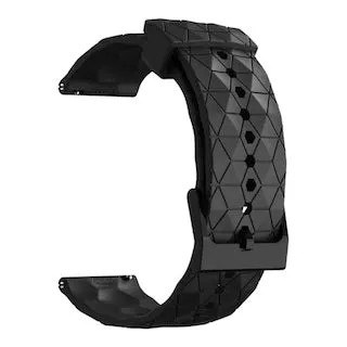 Fossil Hybrid Gazer compatible Silicone Football Pattern Watch Straps
