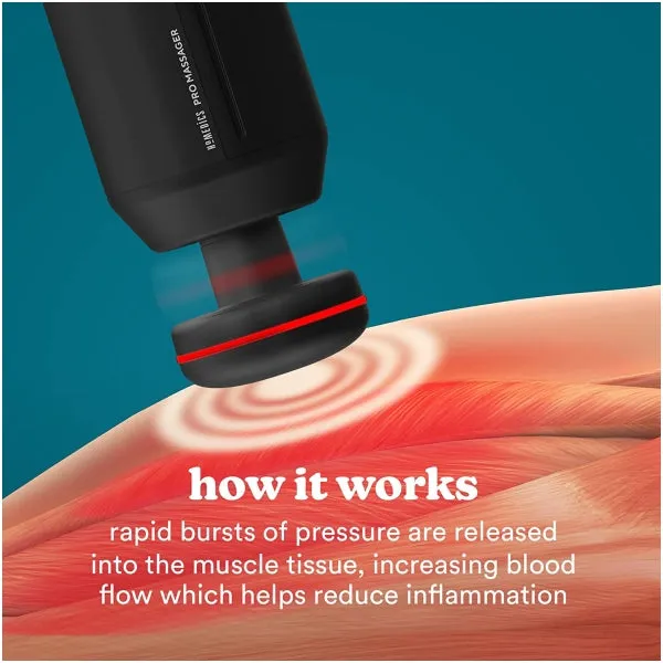 Homedics Pro Physio Massage Gun with Heated Head | PGM-1000-GB