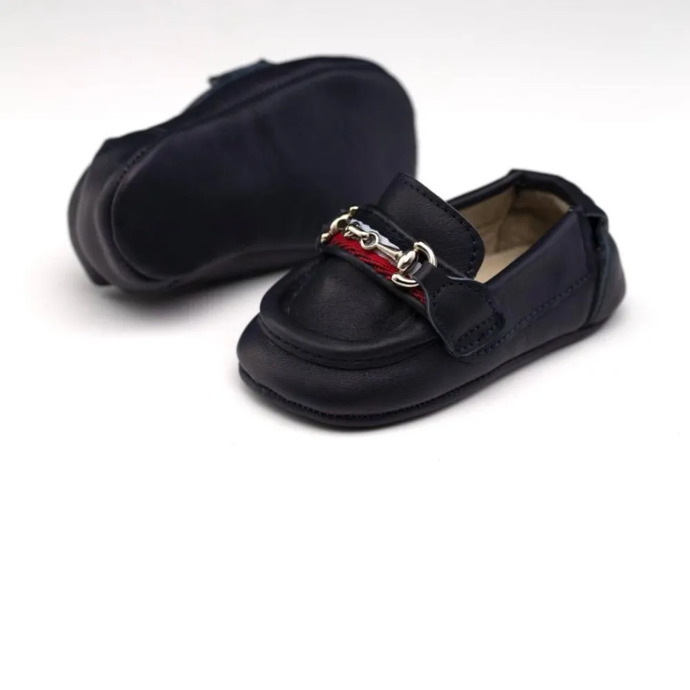 Kiddie Couture Piccoletto Moccasins Navy