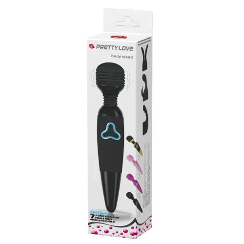 Magic Wand Rechargeable Powerful Vibrator - Black