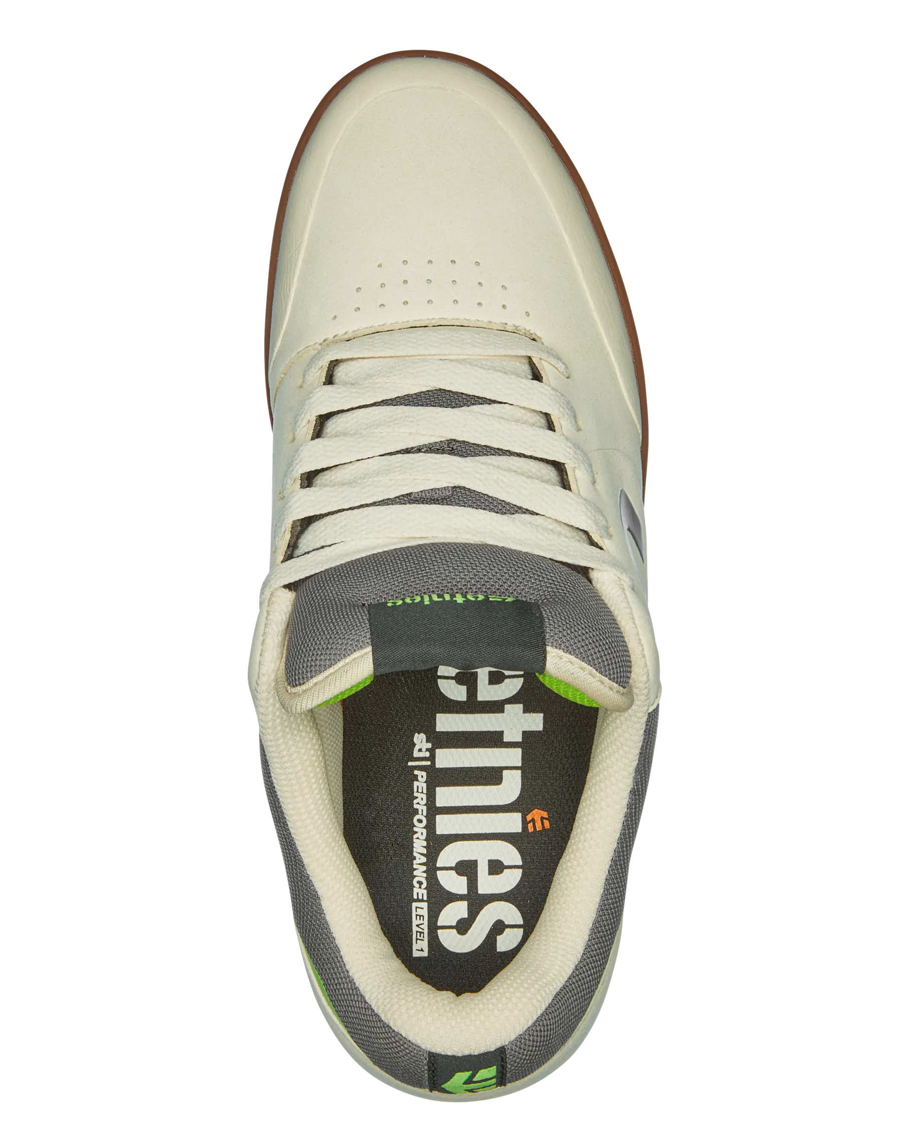 Marana Michelin Shoes in White, Grey & Gum