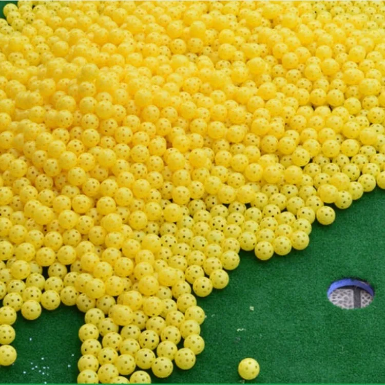 PGM 10 PCS Golf Indoor Exercise Hollow Ball (Yellow)