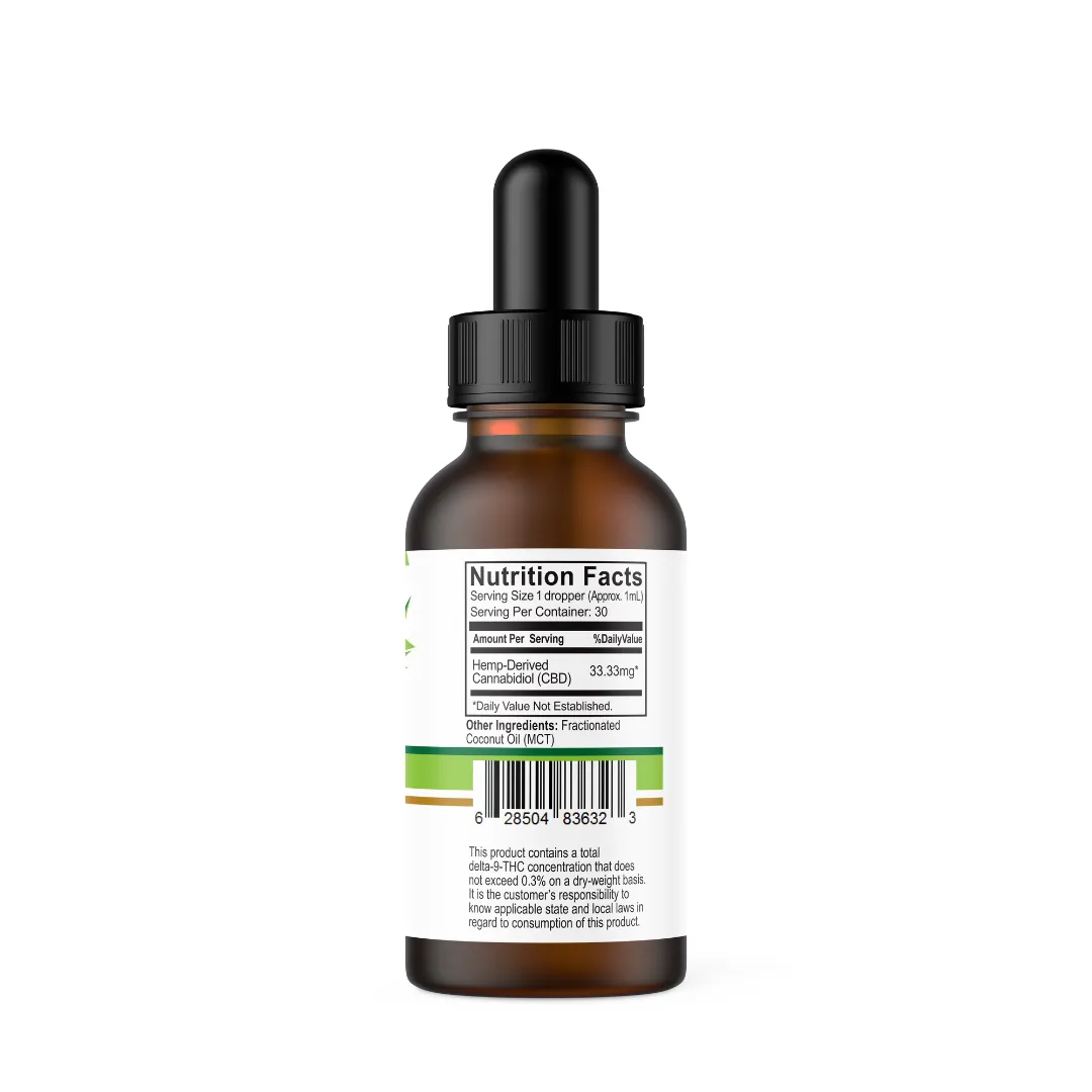 Premium CBD Isolate Oil (1000mg)