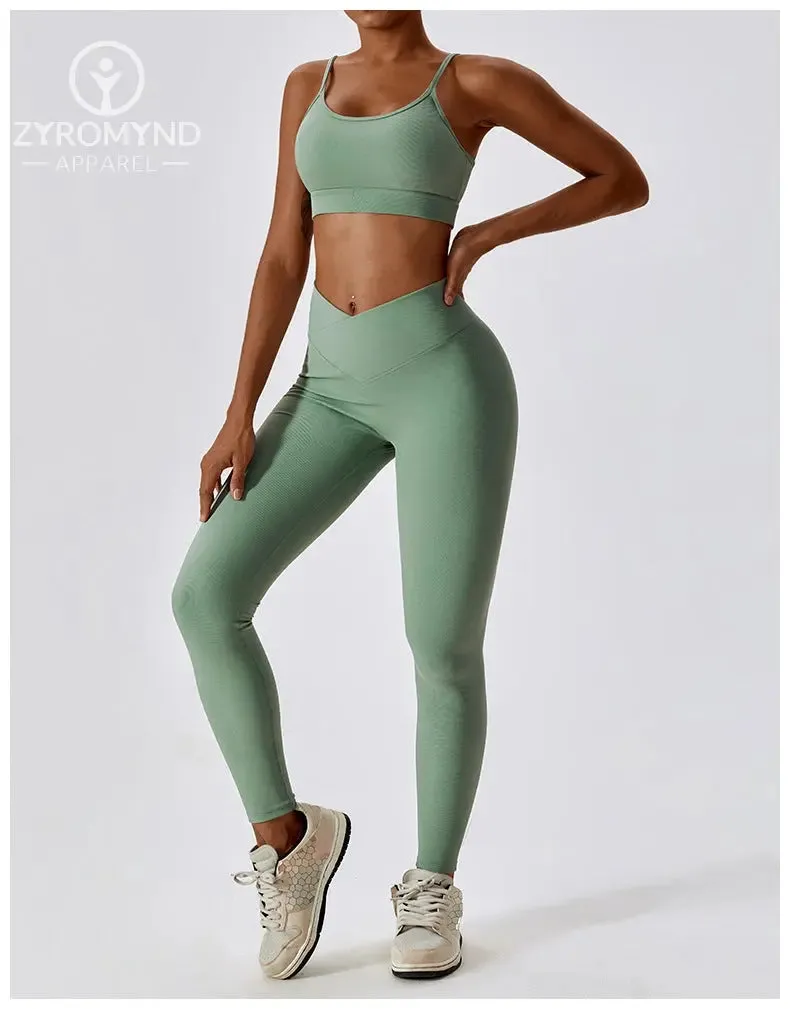 Thread Abdominal Tightening High Waist - Beautiful Back - Yoga Set
