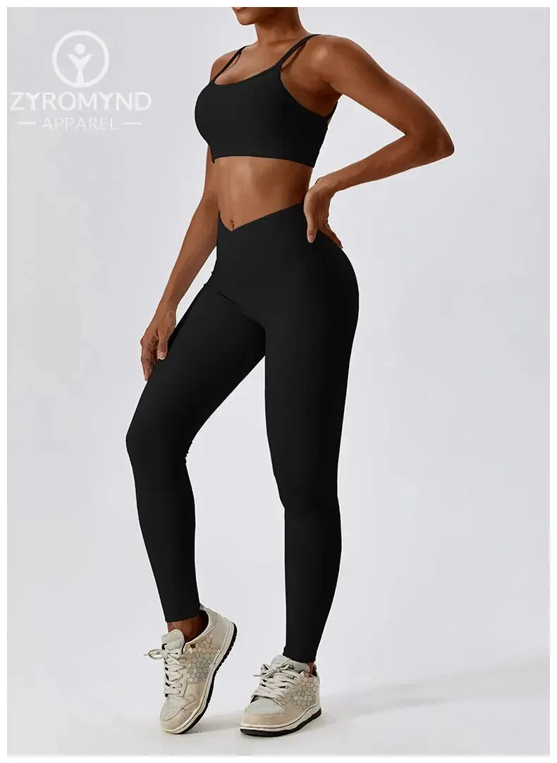 Thread Abdominal Tightening High Waist - Beautiful Back - Yoga Set