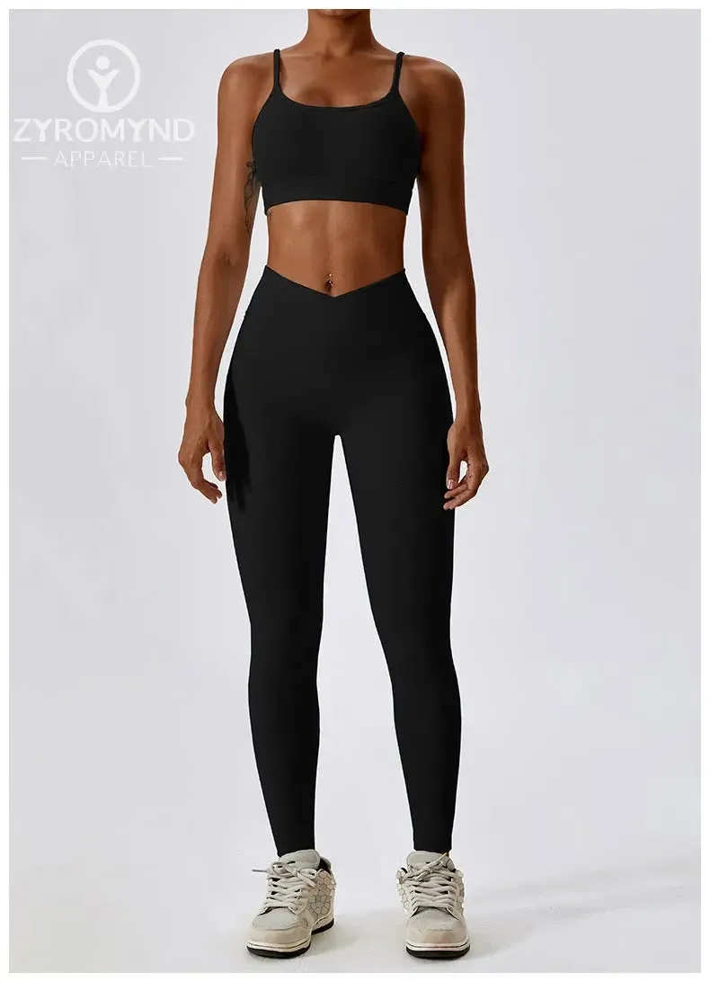 Thread Abdominal Tightening High Waist - Beautiful Back - Yoga Set