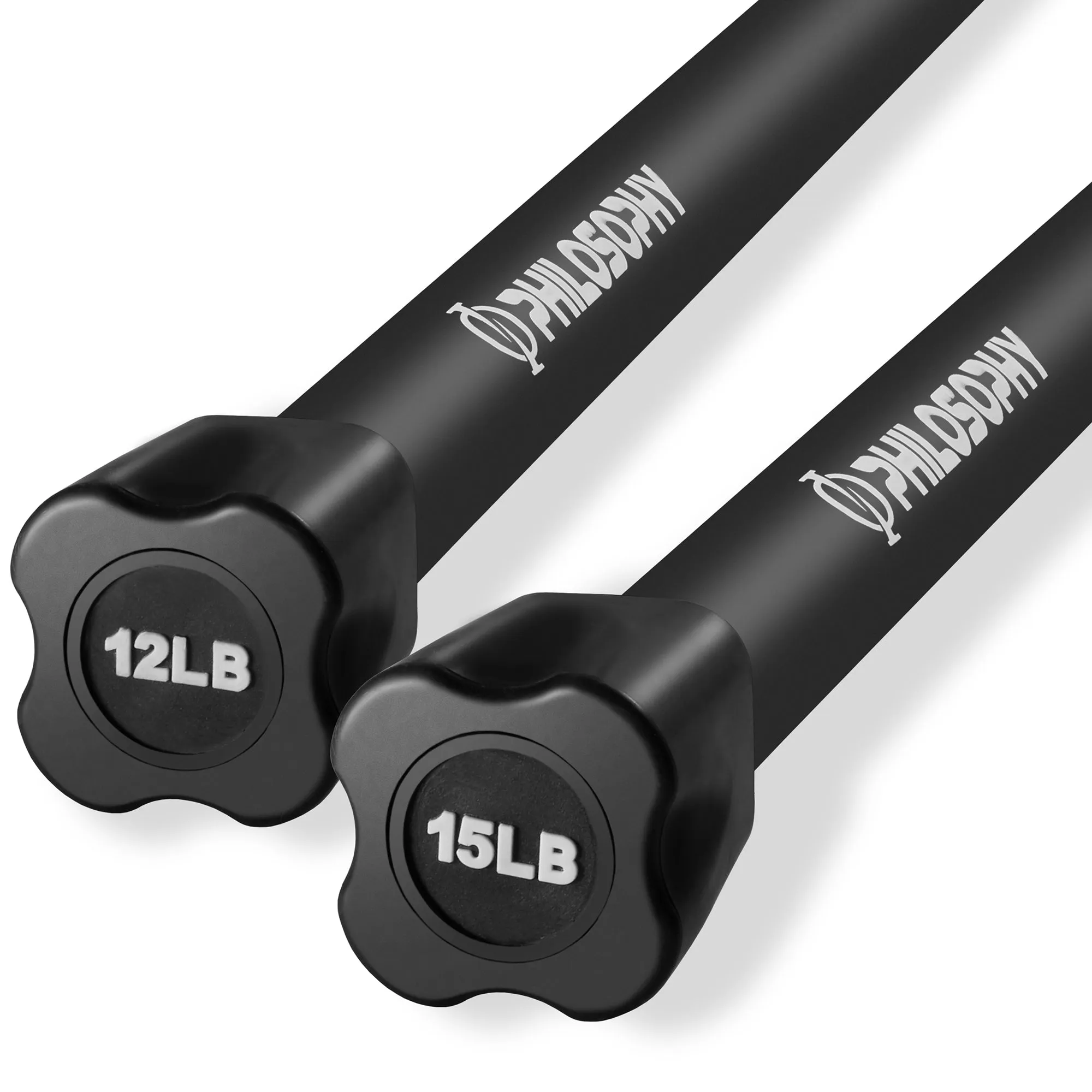 Workout Weighted Bar - Padded Workout Body Toning Exercise Bar