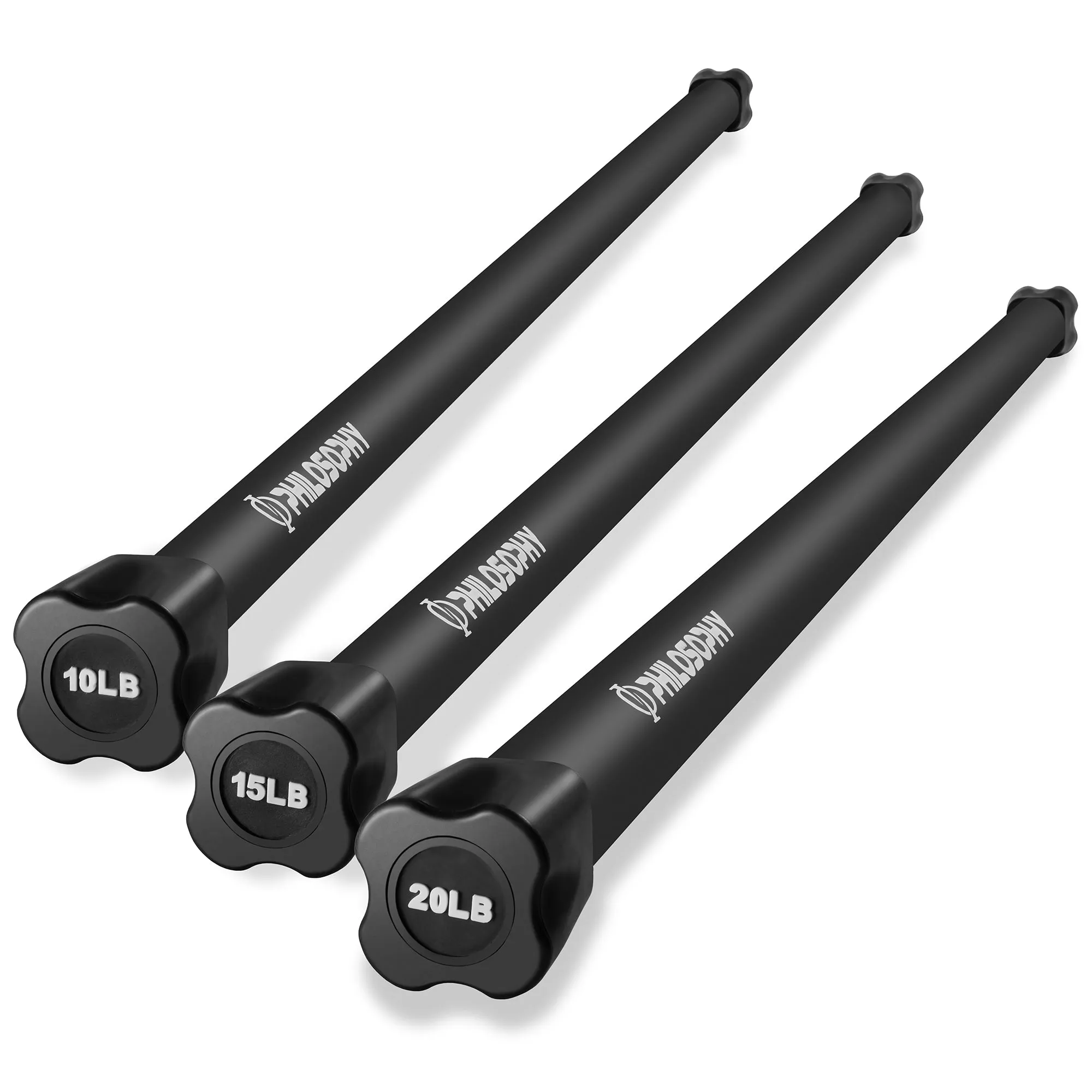 Workout Weighted Bar - Padded Workout Body Toning Exercise Bar