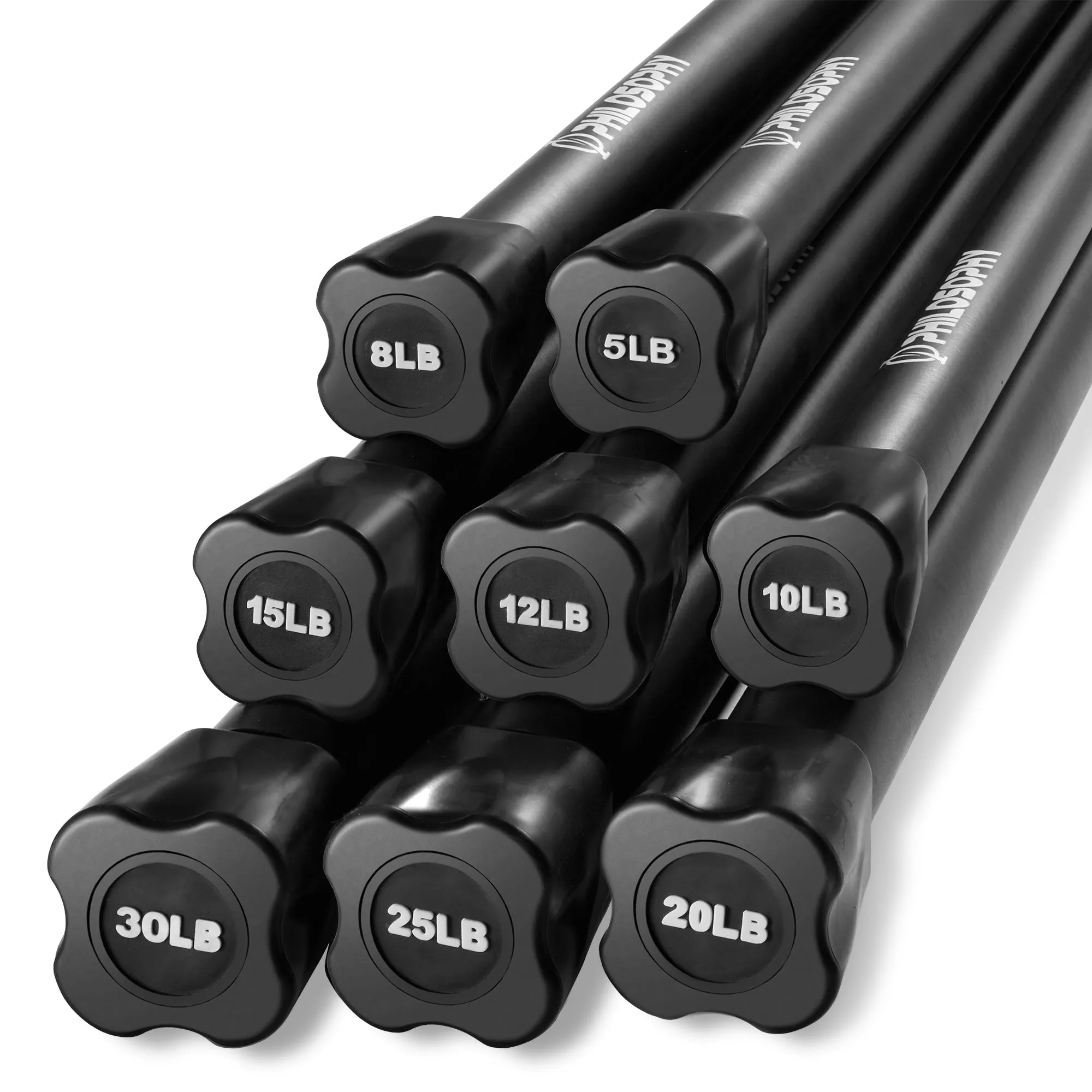 Workout Weighted Bar - Padded Workout Body Toning Exercise Bar